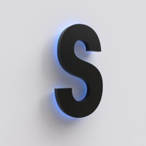 Acrylaat letter met verlichting