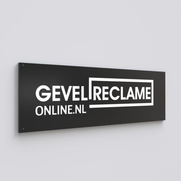 reclame bord zwart Reclamebord